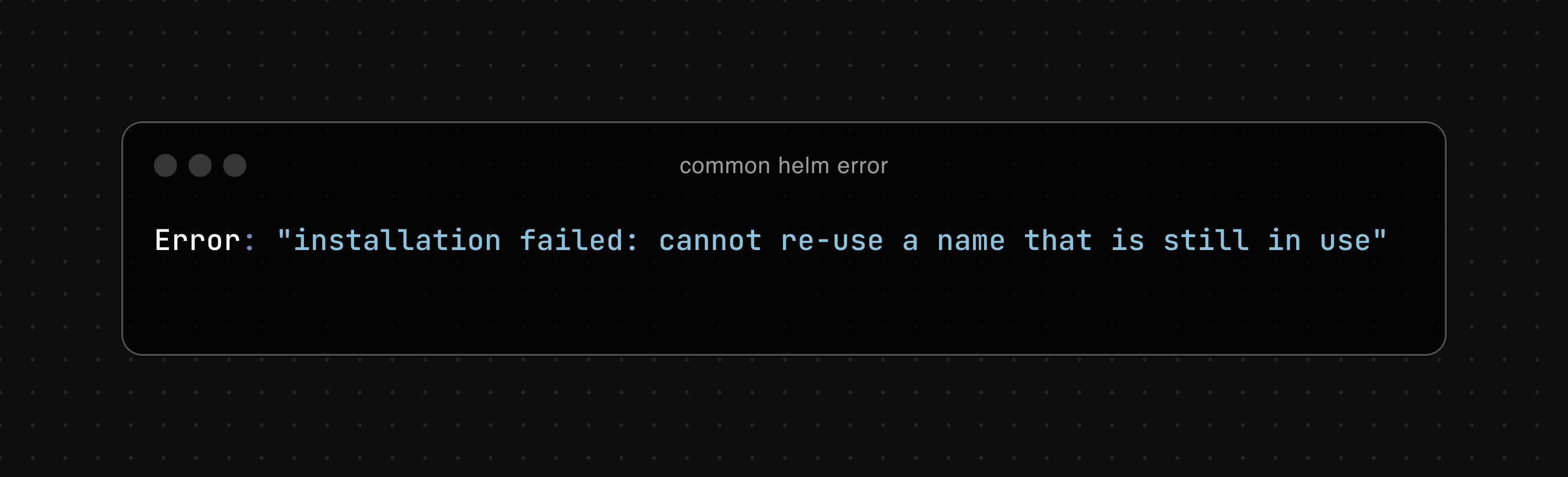 common-helm-error